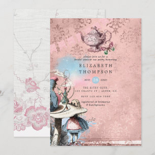 Convite Alice No País Das Maravilhas, Chá de panela Do T