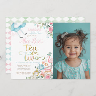 Convite Alice no País das Maravilhas, Chá para Dois segund