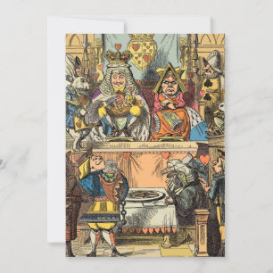 Convite Alice no País das Maravilhas Cheshire Cat Caracter