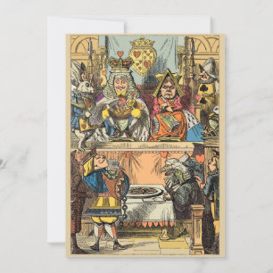 Convite Alice no País das Maravilhas Cheshire Cat Caracter