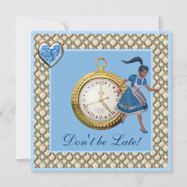 Convite Alice no País das Maravilhas, convidada do Partido (Frente)