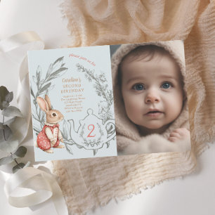 Convite Alice no País das Maravilhas do Chá para Dois segu