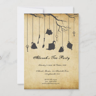 Convite Alice no País das Maravilhas e Festa de Aniversári