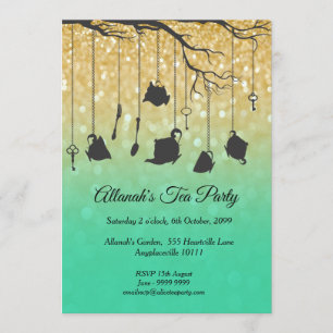 Convite Alice no País das Maravilhas e Festa de Aniversári