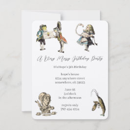 Convite Alice No País das Maravilhas, Festa de aniversário