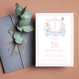 Convite Alice no País das Maravilhas Monograma Convocação