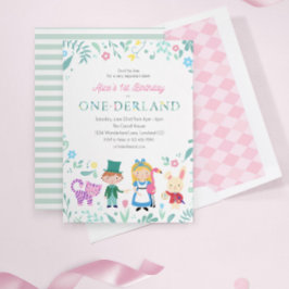 Convite Alice no País das Maravilhas | primeiro aniversari