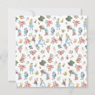 Convite Alice no País das Neves Ameaçou a Festa de anivers