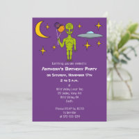 Alienígena Espacial com Festa de aniversário de Ba