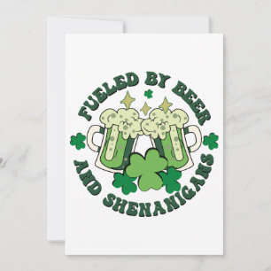Convite Alimentados Por Cerveja E Shenanigans