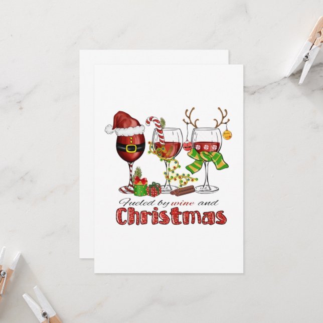 Convite Alimentados por Vinho e Natal (Frente/Verso In Situ)