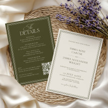 All in One Old Money Olive Green Elegant Wedding