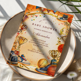 Convite All Star Basketball Baby Shower