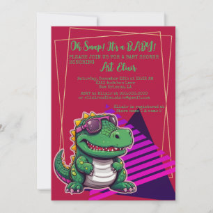 Convite Alligator Legal Kawaii Retro Vibe