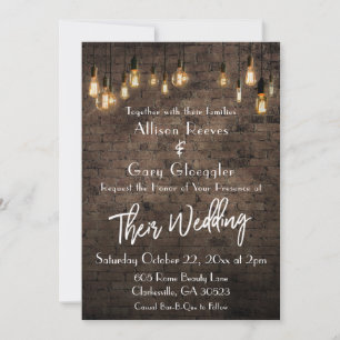 Convite Allison e Gary Custom Invite