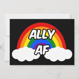 Convite Ally AF I - Orgulho da Fila Trans Gay de Sinalizad