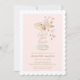 Convite Almoço com o Chá de panela do Jardim Bride