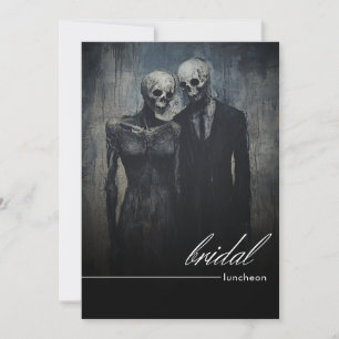 Convite Almoço da Noite Escura do Roxo Romance Bridal