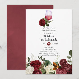 Convite Almoço de Damas de Honra com Degustação de Vinho F