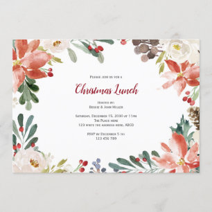 Convite Almoço de Natal, Festa de Férias