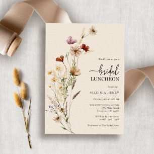 Convite Almoço de Noiva Floral Elegante