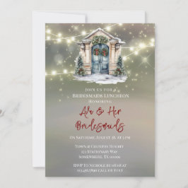 Convite Almoço de Pontas Leves do Decor Vermelho Verde