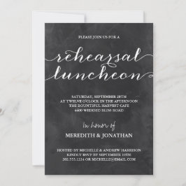 Convite Almoço de Rehearsal no Quadro Negro