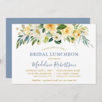 Almoço Dourado de Branca Amarelo Floral Azul