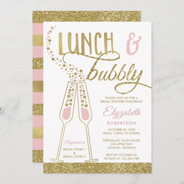 Convite Almoço e Chá de panela de espingarda convidam, Fau (Frente/Verso)