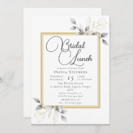 Convite Almoço Elegante do Chá de panela Eucalyptus Winter