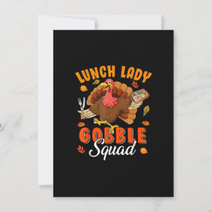 Convite Almoço Lady Gobble Esquadrão de Ação de Graças à T