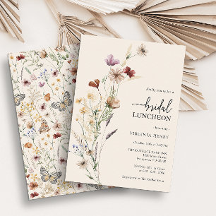 Convite Almoço Nupcial Floral Boho