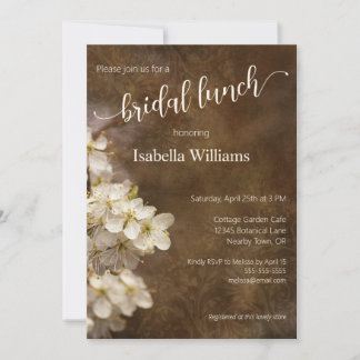 Convite Almoço Rustic Bohemian Blossoms Bridal