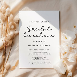 Convite Almoço Simples Bridal