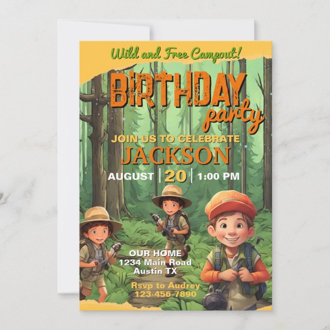 Convite Almofada de sono qualquer Festa de aniversário etá (Frente)