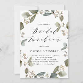 Convite Almofada Eucalyptus Bridal Com Água