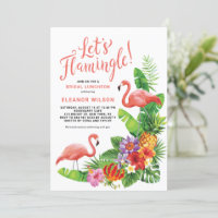 Almofada Tropical de Vamos Flamingle Summer Bridal