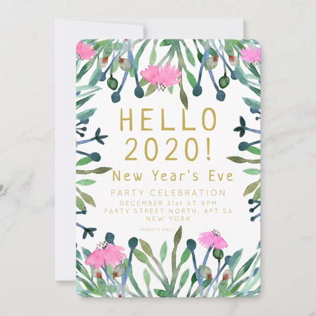Convite Alô, Ano Novo 2020 (Frente)