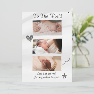 Convite Alô branco, o mundo anuncia sua história