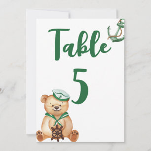 Convite Alô é um menino número da mesa de chá de bebê de u