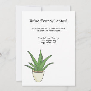 Convite Aloe Mudança de Endereço