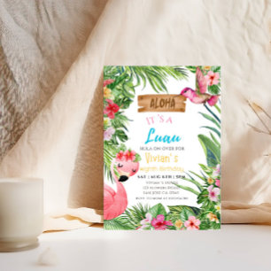 Convite Aloha É uma Festa de aniversário da Luau Girl