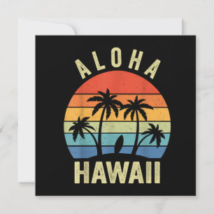 Convite Aloha Hawaii Ilha Havaiana Shirt Palm Beach Surf
