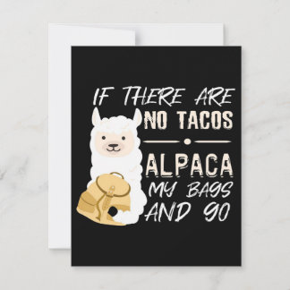 Convite Alpaca Tacos Alpaca