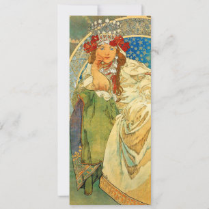 Convite Alphonse Mucha Art Nouveau Princess Hyacinth