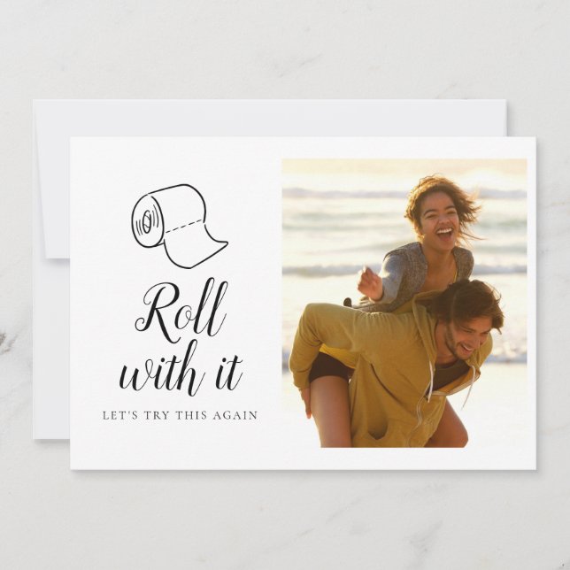 Convite Alteração da Data Adiada - Foto de Evento Cancelad (Frente)