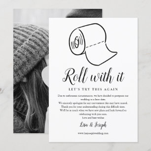 Convite Alteração de Data Adiada Evento Cancelado Foto