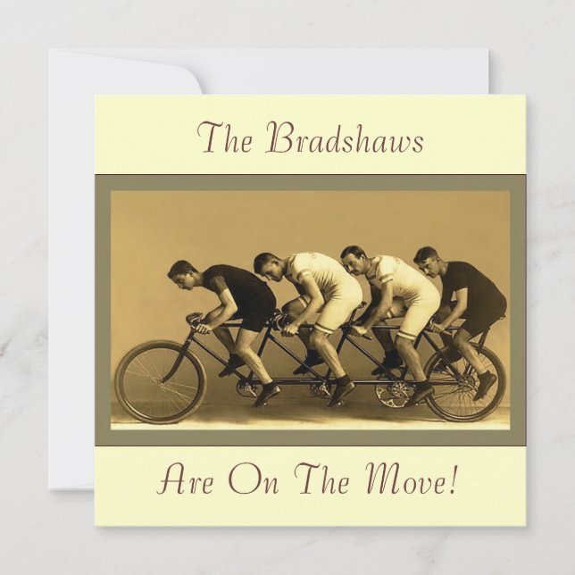 Convite Alteração de endereço de cópia divertida (Frente)