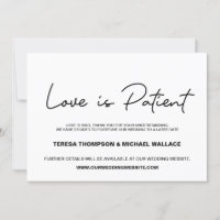 Alteração de Planos Amor é Casamento de Paciente A