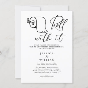 Convite Alteração Moderna de Data Adiada Evento Cancelad